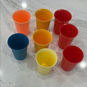 Tupperware Vibrant Drinkware Set - Red, Yellow, Blue, Orange